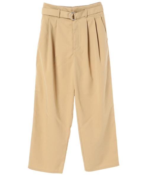 AMERICAN HOLIC（アメリカンホリック）の「ベルト付ハイタックパンツ（その他パンツ・レディース・ベージュ/ネイビー/ストライプ・M/L）」の5枚目の写真