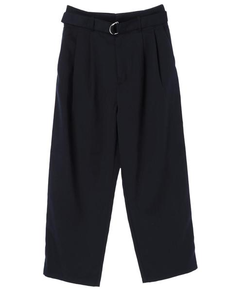 AMERICAN HOLIC（アメリカンホリック）の「ベルト付ハイタックパンツ（その他パンツ・レディース・ベージュ/ネイビー/ストライプ・M/L）」の4枚目の写真