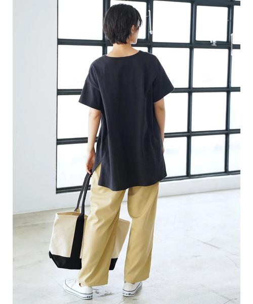 AMERICAN HOLIC（アメリカンホリック）の「ベルト付ハイタックパンツ（その他パンツ・レディース・ベージュ/ネイビー/ストライプ・M/L）」の16枚目の写真