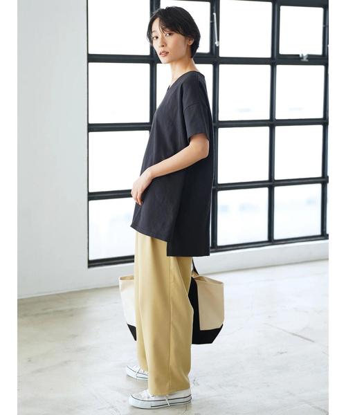 AMERICAN HOLIC（アメリカンホリック）の「ベルト付ハイタックパンツ（その他パンツ・レディース・ベージュ/ネイビー/ストライプ・M/L）」の13枚目の写真