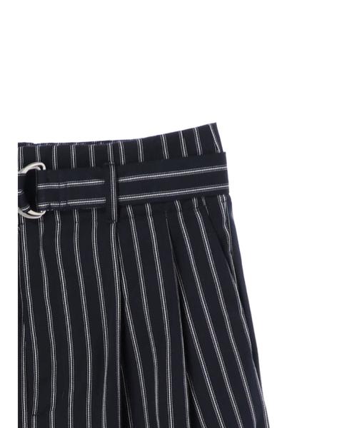 AMERICAN HOLIC（アメリカンホリック）の「ベルト付ハイタックパンツ（その他パンツ・レディース・ベージュ/ネイビー/ストライプ・M/L）」の10枚目の写真