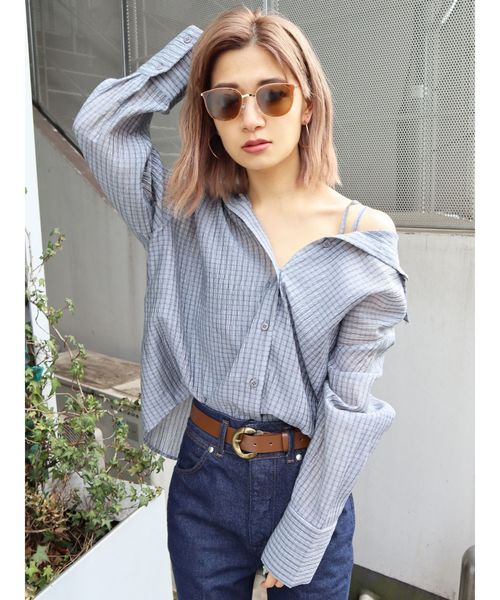 EMODA（エモダ）の「2WAYシャツ&ビスチェセットアップ（シャツ/ブラウス・レディース・その他/その他1/ブラック・FREE）」の3枚目の写真