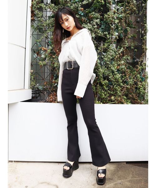 EMODA（エモダ）の「2WAYシャツ&ビスチェセットアップ（シャツ/ブラウス・レディース・その他/その他1/ブラック・FREE）」の4枚目の写真