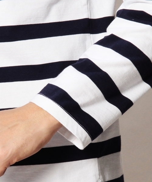 BEAUTY&YOUTH UNITED ARROWS(ビューティーアンドユースユナイテッドアローズ)の「BY ランダム ボーダー バスク シャツ◆(Tシャツ/カットソー・メンズ・その他1/その他2/その他3・SMALL/MEDIUM/X-LARGE/LARGE)」の13枚目の写真