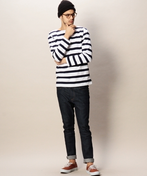 BEAUTY&YOUTH UNITED ARROWS(ビューティーアンドユースユナイテッドアローズ)の「BY ランダム ボーダー バスク シャツ◆(Tシャツ/カットソー・メンズ・その他1/その他2/その他3・SMALL/MEDIUM/X-LARGE/LARGE)」の8枚目の写真