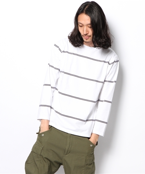 BEAUTY&YOUTH UNITED ARROWS(ビューティーアンドユースユナイテッドアローズ)の「BY ランダム ボーダー バスク シャツ◆(Tシャツ/カットソー・メンズ・その他1/その他2/その他3・SMALL/MEDIUM/X-LARGE/LARGE)」の9枚目の写真