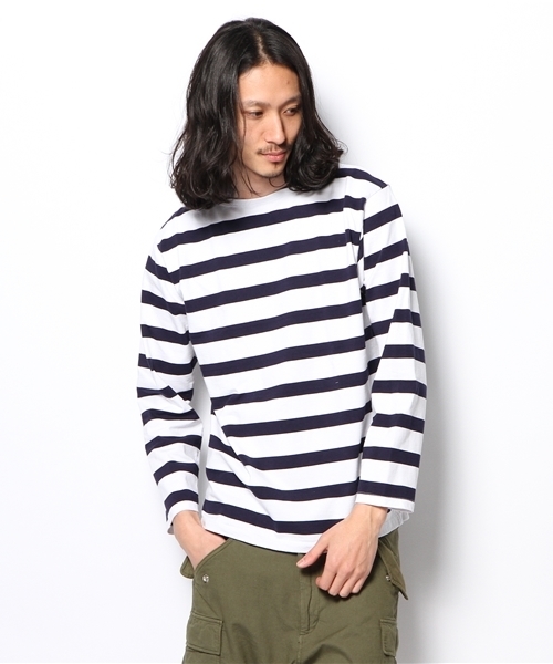 BEAUTY&YOUTH UNITED ARROWS(ビューティーアンドユースユナイテッドアローズ)の「BY ランダム ボーダー バスク シャツ◆(Tシャツ/カットソー・メンズ・その他1/その他2/その他3・SMALL/MEDIUM/X-LARGE/LARGE)」の10枚目の写真