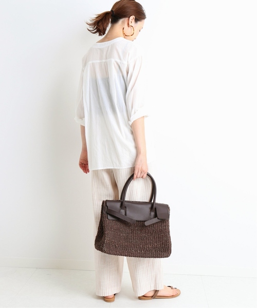 SLOBE IENA（スローブイエナ）の「コットンワッシャーシャツ◆（シャツ/ブラウス・レディース・ホワイト/ベージュ/ネイビー/レッド・FREE）」の16枚目の写真