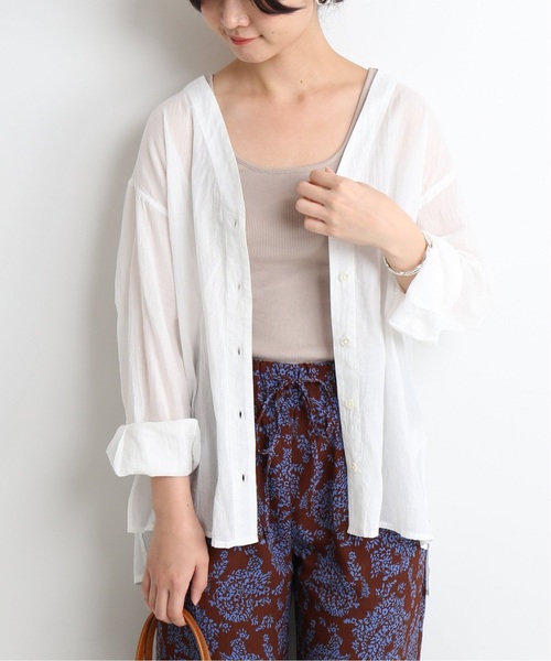 セール】コットンワッシャーシャツ◇（シャツ/ブラウス）｜SLOBE IENA