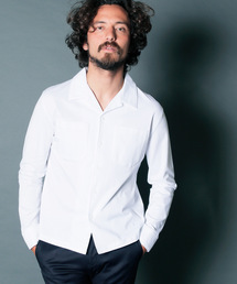 【Magine】SUPIMA PONTE OPEN/C CUT SHIRTS L/S:スーピマ ポンチ オープンカラー カットソー シャツ