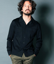 【Magine】SUPIMA PONTE OPEN/C CUT SHIRTS L/S:スーピマ ポンチ オープンカラー カットソー シャツ