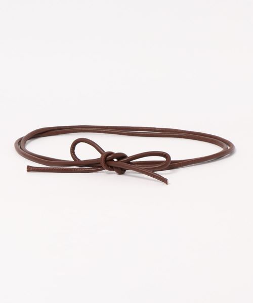 SESTO（セスト）の「丸紐のロープベルト（ベルト・レディース・ブラック/ブラウン/アイボリー/レオパード/グレイッシュベージュ/パイソン・ONE SIZE）」の10枚目の写真