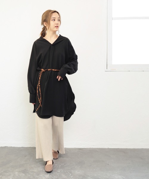 SESTO（セスト）の「丸紐のロープベルト（ベルト・レディース・ブラック/ブラウン/アイボリー/レオパード/グレイッシュベージュ/パイソン・ONE SIZE）」の18枚目の写真