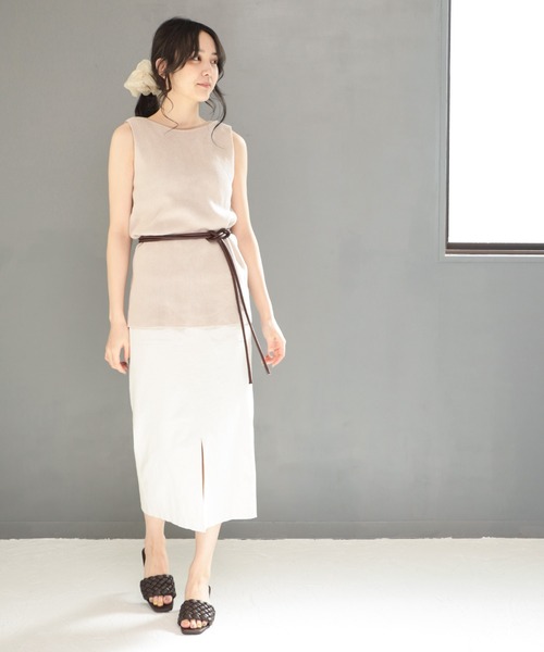 SESTO（セスト）の「丸紐のロープベルト（ベルト・レディース・ブラック/ブラウン/アイボリー/レオパード/グレイッシュベージュ/パイソン・ONE SIZE）」の22枚目の写真