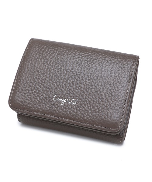 Ungrid（アングリッド）の「【Ungrid/アングリッド】　【牛革】　牛革三つ折りミニ財布（財布・レディース・ブラック/ダークブラウン/パープル/ネイビー/グレー/カーキ/ピンク/イエロー/アイボリー/ベージュ系その他/ブルー系その他/キャメル/ワイン/オリーブ/ゴールド/グレイッシュベージュ/オレンジ/グリーン/ブラウン系その他・FREE）」の4枚目の写真