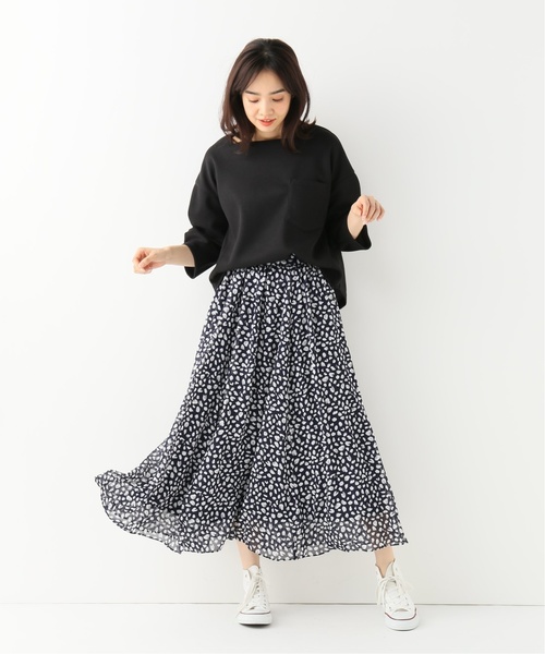 JOINT WORKS（ジョイントワークス）の「《追加2》レオパードギャザースカート（スカート・レディース・ベージュ/ネイビー・FREE）」の8枚目の写真