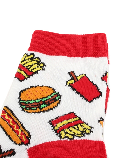 WEGO（ウィゴー）の「WEGO/バーガーソックス（ソックス/靴下・レディース・その他1・FREE）」の4枚目の写真