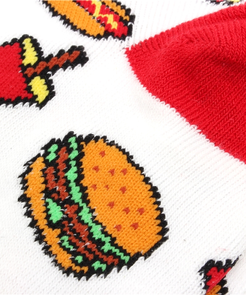 WEGO（ウィゴー）の「WEGO/バーガーソックス（ソックス/靴下・レディース・その他1・FREE）」の2枚目の写真