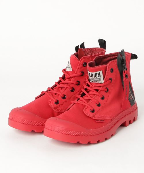 PALLADIUM（パラディウム）の「PALLADIUM/パラディウム PAMPA UNZIPPED/パンパ アンジップド（スニーカー・メンズ・ホワイト/ブラック/レッド/カーキ・22.5cm/23cm/23.5cm/24cm/24.5cm/25cm/25.5cm/26cm/26.5cm/27cm/27.5cm/28cm）」の9枚目の写真