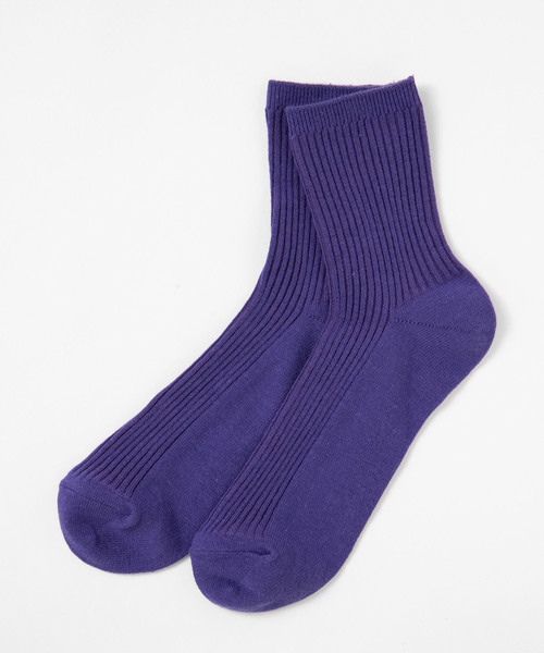 WEGO（ウィゴー）の「WEGO/リブ無地ソックス（ソックス/靴下・レディース・ホワイト/ブラック/ダークグリーン/パープル/オフホワイト/カーキ/サックスブルー/ライトブラウン/マスタード/ライトパープル/ライトイエロー/キャメル/ライトピンク/ワイン/ブラウン/ダークグレー・FREE）」の18枚目の写真