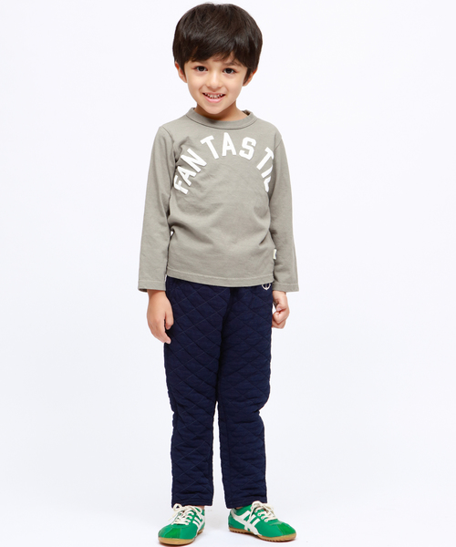 RUGGEDWORKS（ラゲッドワークス）の「ボーイズ無地ロゴ天竺長袖Tシャツ（Tシャツ/カットソー・キッズ・ピンク/チャコール/グレー・140cm/150cm/100cm/110cm/120cm/130cm）」の7枚目の写真