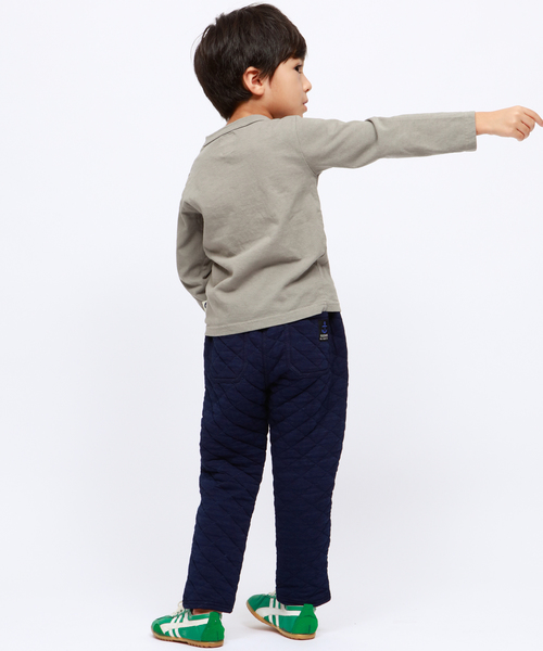 RUGGEDWORKS（ラゲッドワークス）の「ボーイズ無地ロゴ天竺長袖Tシャツ（Tシャツ/カットソー・キッズ・ピンク/チャコール/グレー・140cm/150cm/100cm/110cm/120cm/130cm）」の8枚目の写真