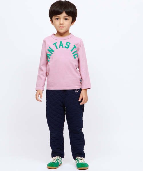 RUGGEDWORKS（ラゲッドワークス）の「ボーイズ無地ロゴ天竺長袖Tシャツ（Tシャツ/カットソー・キッズ・ピンク/チャコール/グレー・140cm/150cm/100cm/110cm/120cm/130cm）」の11枚目の写真