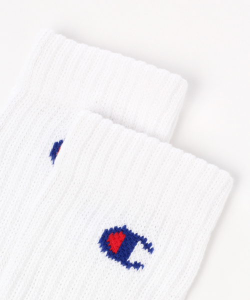 Champion(チャンピオン)の「【Champion(チャンピオン)】3Pソックス(ソックス/靴下・メンズ・ホワイト・FREE)」の2枚目の写真