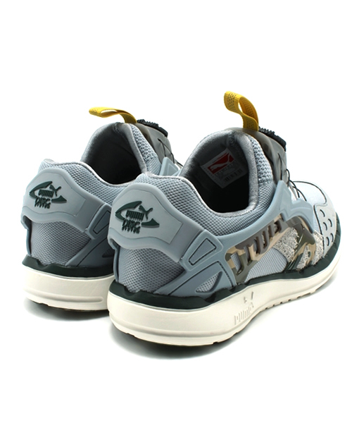 PUMA（プーマ）の「フューチャーディスクLITE ラギット　（UNISEX)  - prgressive youth - DISC（スニーカー・メンズ・グレー/ブラック×グレー・28cm/26.5cm/25cm/23cm/24.5cm/27.5cm/27cm/22.5cm/28.5cm/31cm/24cm/26cm/25.5cm/23.5cm/30cm/29cm）」の12枚目の写真