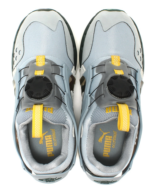 PUMA（プーマ）の「フューチャーディスクLITE ラギット　（UNISEX)  - prgressive youth - DISC（スニーカー・メンズ・グレー/ブラック×グレー・28cm/26.5cm/25cm/23cm/24.5cm/27.5cm/27cm/22.5cm/28.5cm/31cm/24cm/26cm/25.5cm/23.5cm/30cm/29cm）」の4枚目の写真