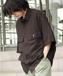 KANGOL(JS[)MONO-MART×KANGOL bNXM[ NbNJ[ I[o[TCY h[v 1/2 sleeve CPOVc(Vc/uEX)