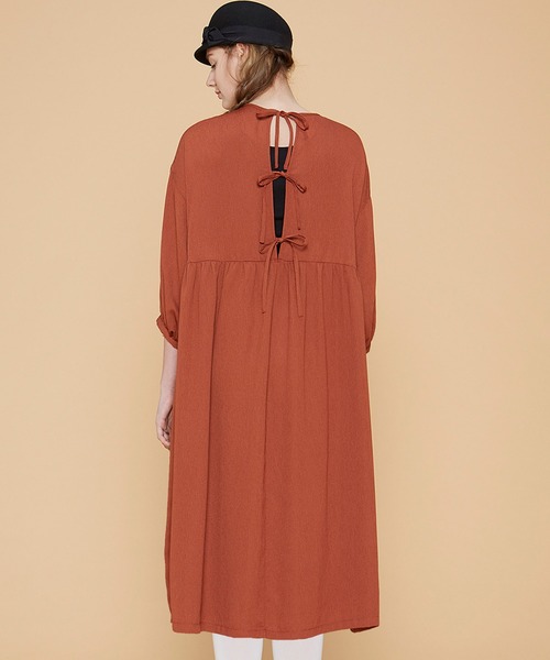 リボンをキュッと 後ろスリットワンピース ワンピース シロップ シロップ のファッション通販 Zozotown