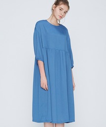 リボンをキュッと 後ろスリットワンピース