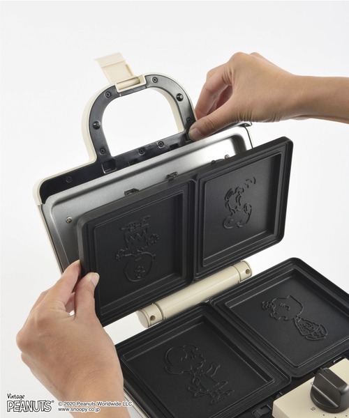 BRUNO ブルーノ ホットサンドメーカーダブル スヌーピー型 BRUNO