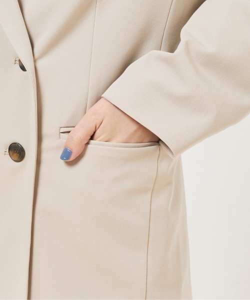 natural couture（ナチュラルクチュール）の「テーラードおしゃれジャケット（テーラードジャケット・レディース・ベージュ/ネイビー/ミント・FREE）」の12枚目の写真