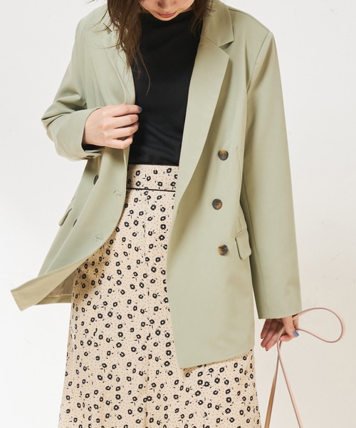 natural couture（ナチュラルクチュール）の「テーラードおしゃれジャケット（テーラードジャケット・レディース・ベージュ/ネイビー/ミント・FREE）」の18枚目の写真