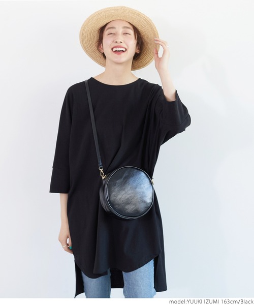 coca(coca)(コカ)の「前後テレコビックTシャツ(Tシャツ/カットソー・レディース・ブラック/ホワイト・ONE SIZE)」の1枚目の写真