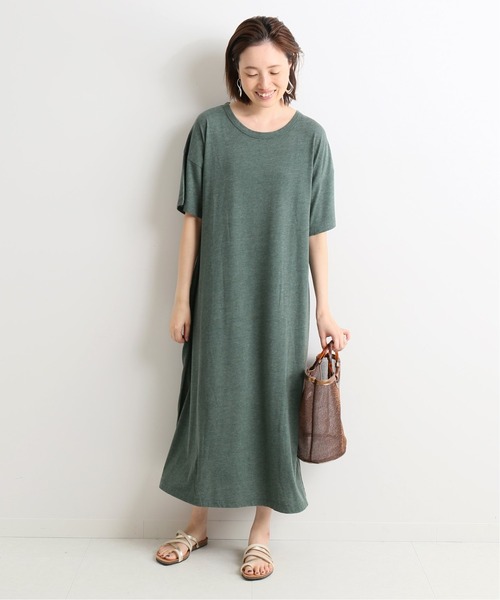 SLOBE IENA(スローブイエナ)の「【Champion/チャンピオン】SLOBE別注カットソーロングワンピース【洗濯機使用可(ネット使用)】◆(ワンピース・レディース・ホワイト/ブラック/ベージュ/パープル/グリーン・FREE)」の13枚目の写真