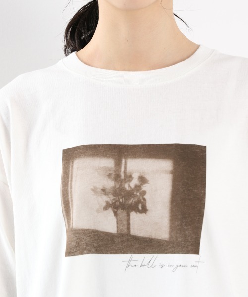 LOWRYS FARM(ローリーズファーム)の「フォトロンT 897587(Tシャツ/カットソー・レディース・チャコールグレー/ホワイト/ホワイト系その他・FREE)」の11枚目の写真