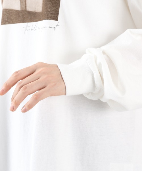 LOWRYS FARM(ローリーズファーム)の「フォトロンT 897587(Tシャツ/カットソー・レディース・チャコールグレー/ホワイト/ホワイト系その他・FREE)」の13枚目の写真