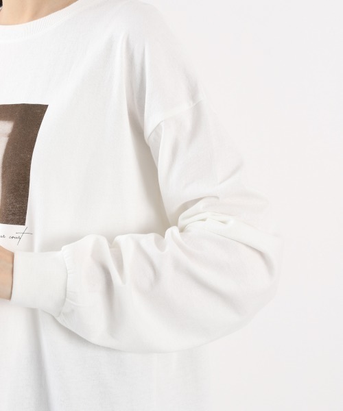 LOWRYS FARM(ローリーズファーム)の「フォトロンT 897587(Tシャツ/カットソー・レディース・チャコールグレー/ホワイト/ホワイト系その他・FREE)」の14枚目の写真