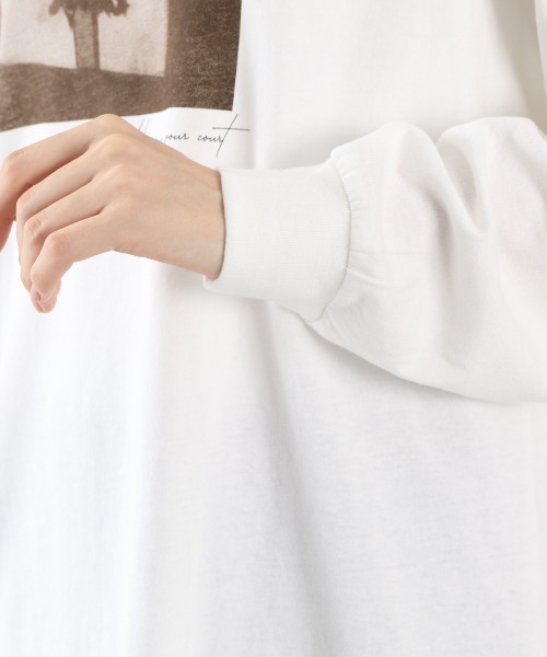 LOWRYS FARM(ローリーズファーム)の「フォトロンT 897587(Tシャツ/カットソー・レディース・チャコールグレー/ホワイト/ホワイト系その他・FREE)」の15枚目の写真