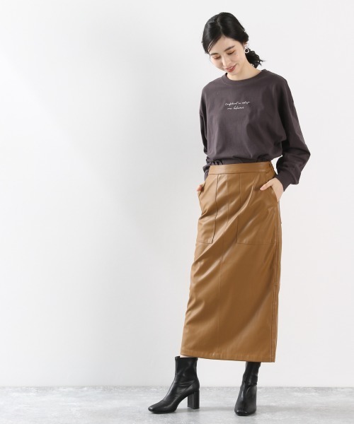 LOWRYS FARM(ローリーズファーム)の「フォトロンT 897587(Tシャツ/カットソー・レディース・チャコールグレー/ホワイト/ホワイト系その他・FREE)」の6枚目の写真