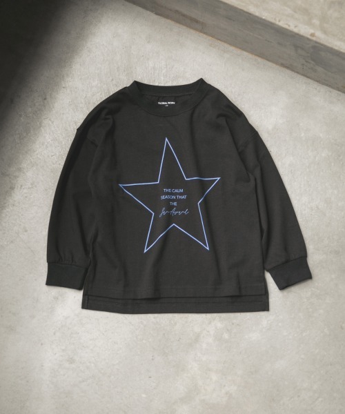 GLOBAL WORK（グローバルワーク）の「【キッズ】ヘビロッTEE/グラフィック/894485（Tシャツ/カットソー・キッズ・グレイッシュベージュ/ブラック/ホワイト/カーキ/ブラック系その他/ピンク系その他3・110cm/100cm/140cm/130cm/120cm）」の3枚目の写真