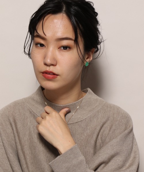 Sol Pas Tierra パティエラ のファッション ピアス 片耳用 K10クリソプレーズピアス 片耳用 ピアス 片耳用 Pas