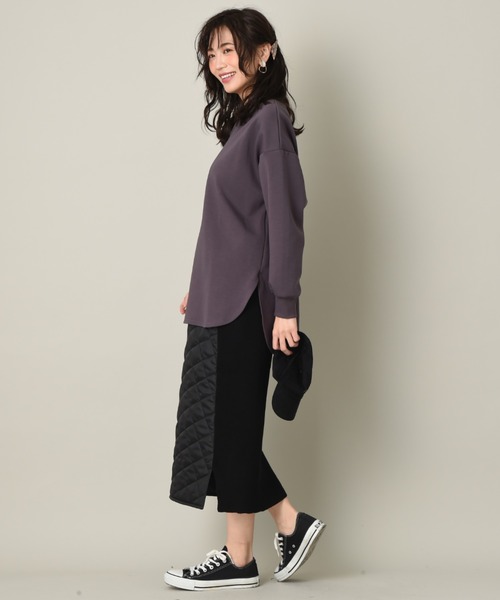 INTERPLANET（インタープラネット）の「CTPUダンボールチュニック（Tシャツ/カットソー・レディース・オフホワイト/チャコールグレー/ブラウン・FREE）」の15枚目の写真