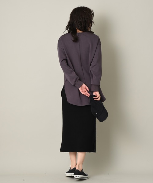 INTERPLANET（インタープラネット）の「CTPUダンボールチュニック（Tシャツ/カットソー・レディース・オフホワイト/チャコールグレー/ブラウン・FREE）」の16枚目の写真