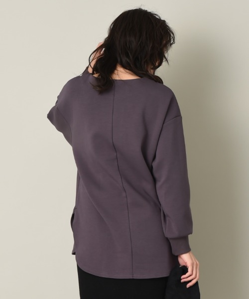 INTERPLANET（インタープラネット）の「CTPUダンボールチュニック（Tシャツ/カットソー・レディース・オフホワイト/チャコールグレー/ブラウン・FREE）」の13枚目の写真