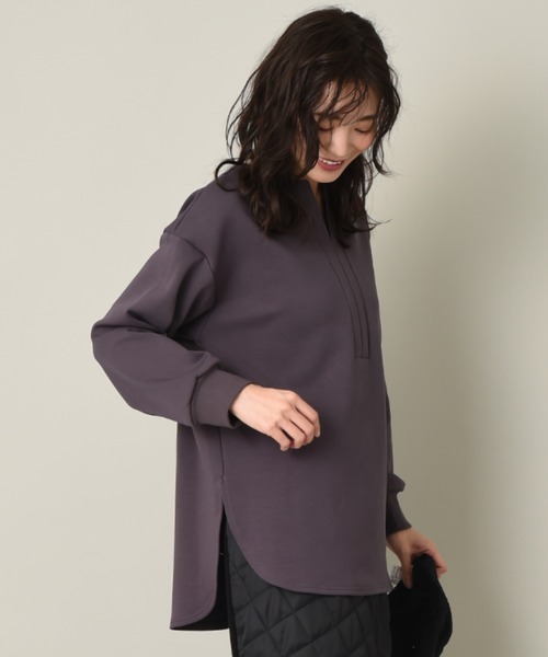 INTERPLANET（インタープラネット）の「CTPUダンボールチュニック（Tシャツ/カットソー・レディース・オフホワイト/チャコールグレー/ブラウン・FREE）」の12枚目の写真