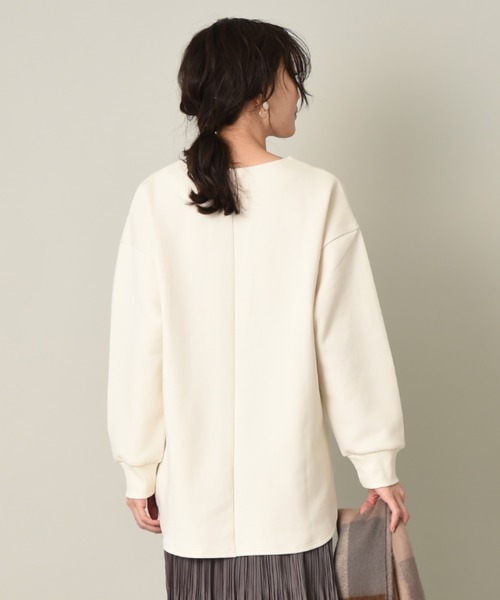 INTERPLANET（インタープラネット）の「CTPUダンボールチュニック（Tシャツ/カットソー・レディース・オフホワイト/チャコールグレー/ブラウン・FREE）」の22枚目の写真